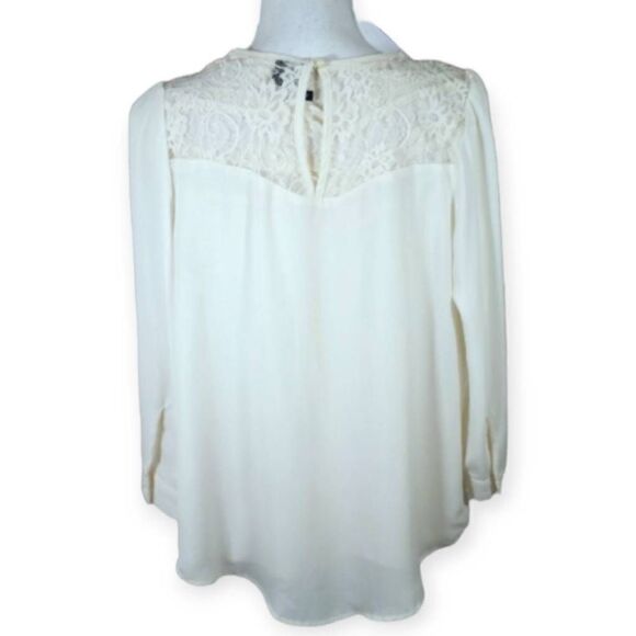 LOVE & HAIGHT CREAM BLOUSE SZ.XS EUC. - Picture 2 of 5